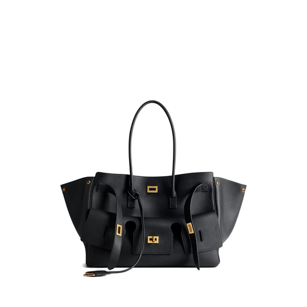 Balenciaga Bags- Balenciaga Black Shoulder Bags Women Elegant Everyday Designer Handbag