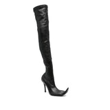 Close-up of Balenciaga boots & booties hardware and fine stitching