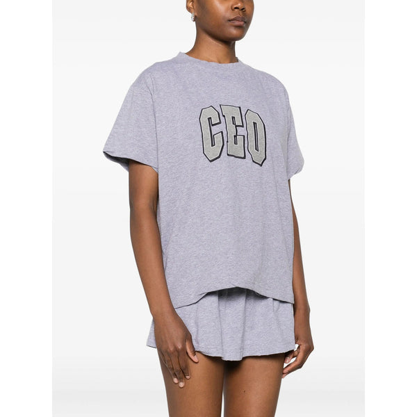 Balenciaga T-Shirts- Balenciaga Grey Tops - T-Shirts & Jerseys Women Premium Designer Cotton T-Shirt