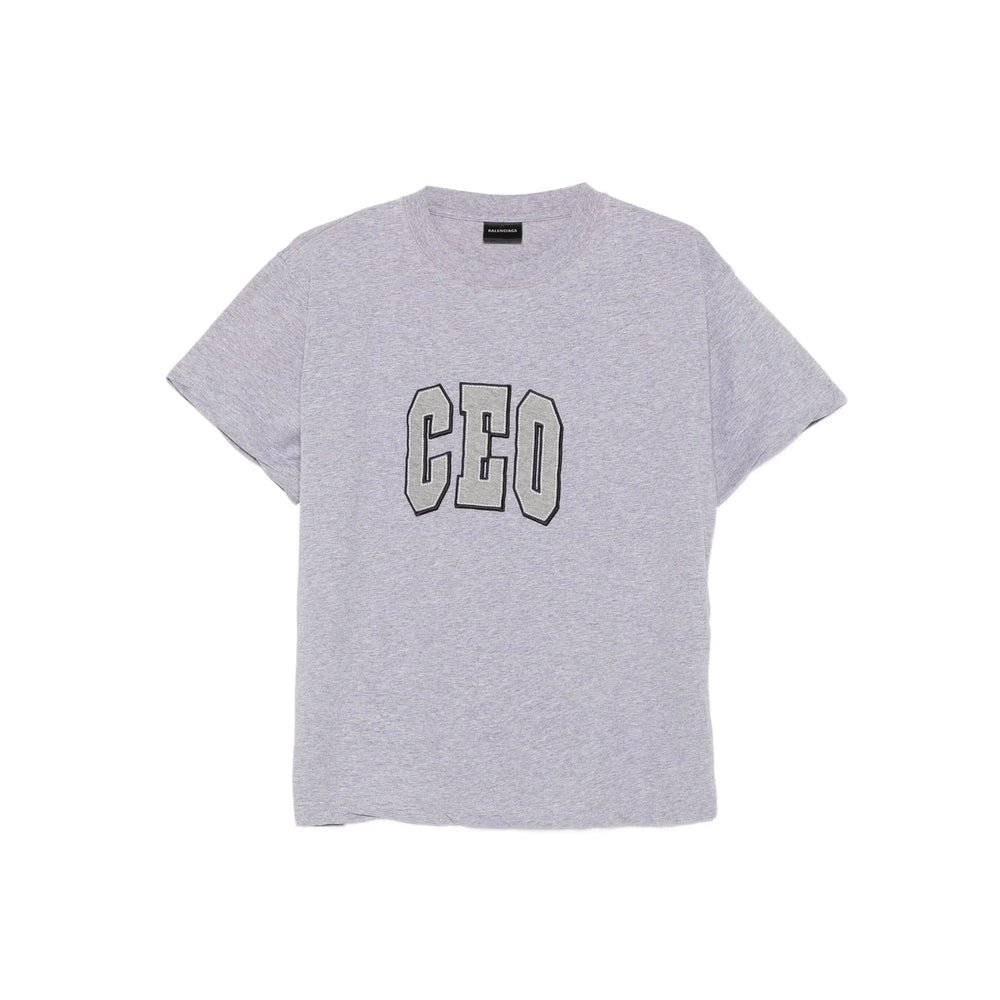 Balenciaga T-Shirts- Balenciaga Grey Tops - T-Shirts & Jerseys Women Premium Designer Cotton T-Shirt