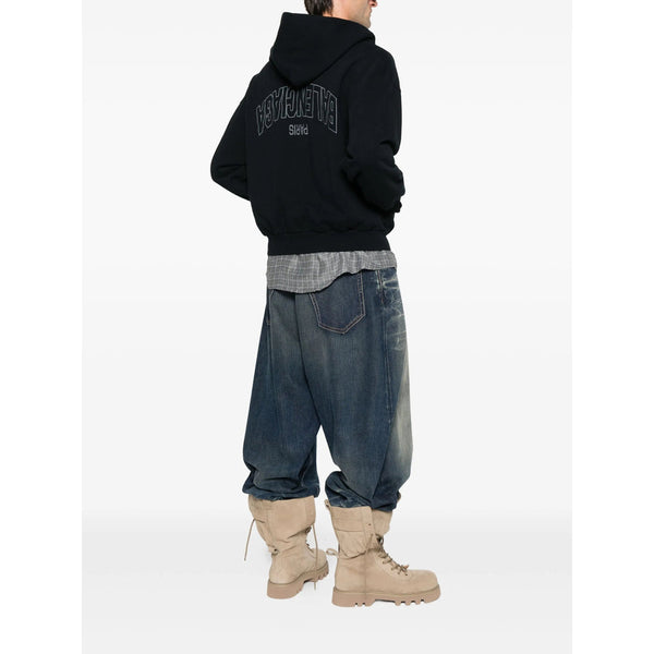 Balenciaga Hoodies? Balenciaga Blue Sweaters & Knitwear - Hoodies Men Comfortable Luxury Streetwear Hoodie
