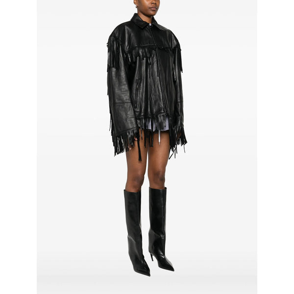 Balenciaga Jackets- Balenciaga Black Jackets - Leather Jackets Women Luxury Designer Outerwear Jacket