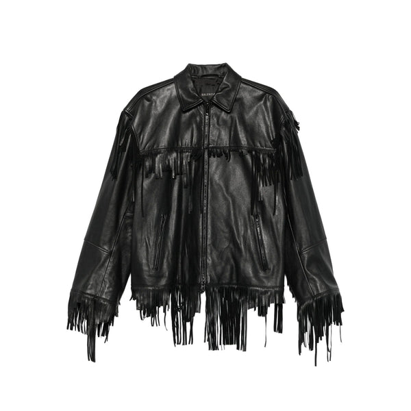 Balenciaga Jackets- Balenciaga Black Jackets - Leather Jackets Women Luxury Designer Outerwear Jacket