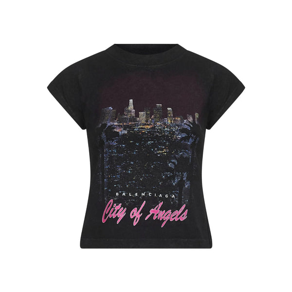 Balenciaga T-Shirts- Balenciaga Blue Tops - T-Shirts & Jerseys Women Premium Designer Cotton T-Shirt