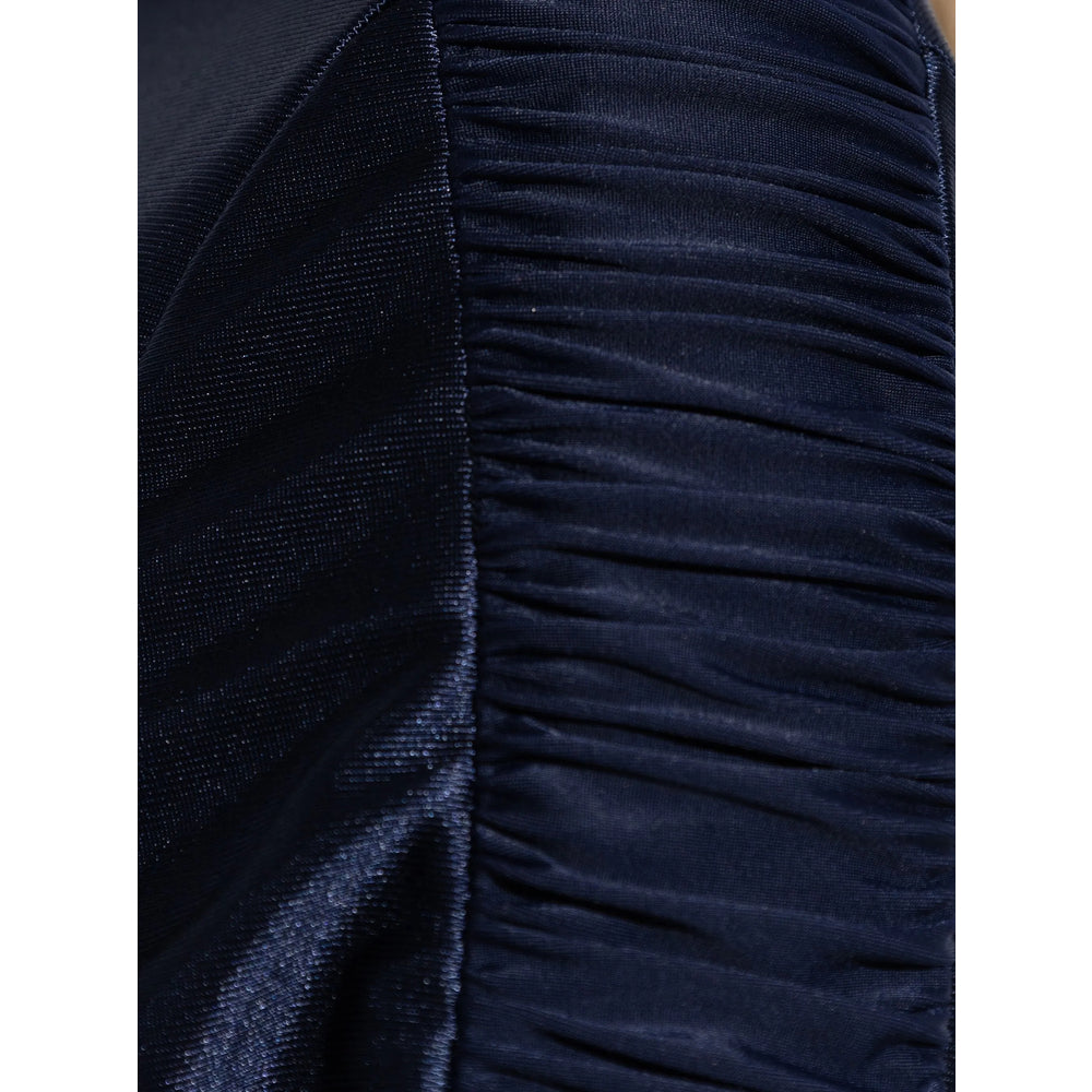 Close-up of Balenciaga cocktail dresses hardware and fine stitching
