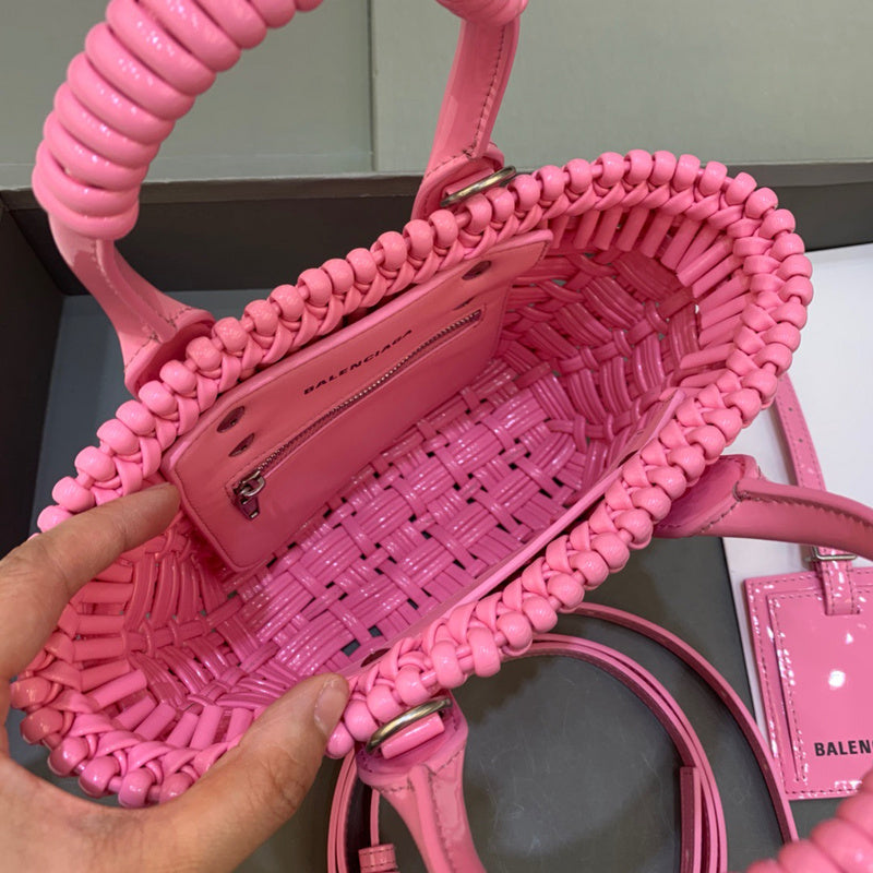 Chic Faux Leather Handbag - Understated Luxury Look | Women's Statement Accessory #346 - styled full view (image 7) of designer-inspired handbag