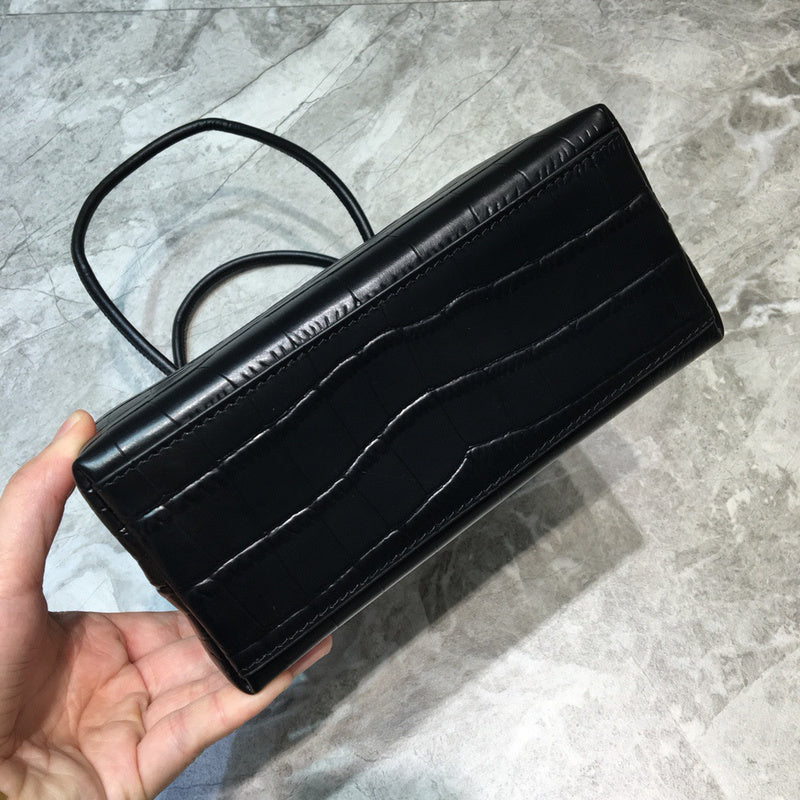 Statement Vegan Leather Handbag - Modern Structured Build | Women's Designer-Inspired Purse #907 - hardware and detail close-up (image 5) of designer-inspired handbag