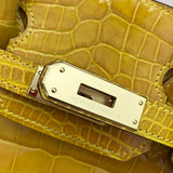 Close-up detail of understated bag design