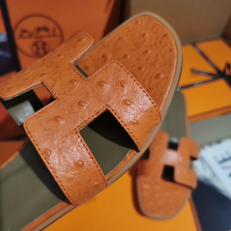 Hermès Burgundy Gladiator Sandals - Lifestyle Styling Shot