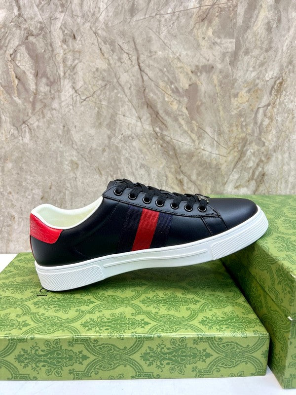 Gucci all-black luxury sneakers view 5 everyday casual design