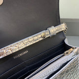 Sleek Vegan Leather Handbag - Premium Craftsmanship Detailing | Women's Designer-Inspired Purse #449 - texture close-up (image 9) of designer-inspired handbag