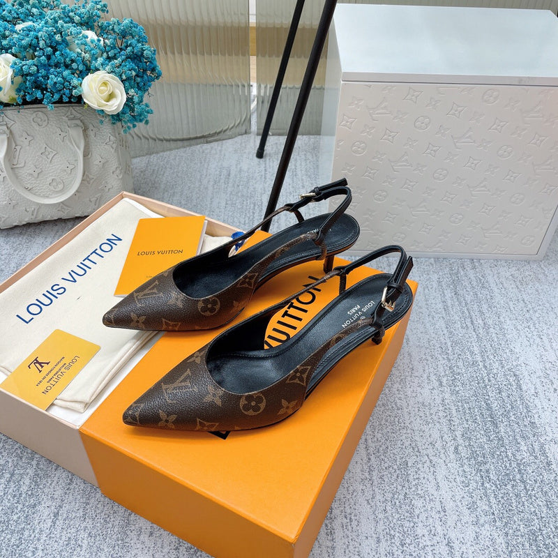 Louis Vuitton Camel Bow-Detail Flats - Lifestyle Styling Shot