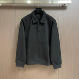 Front view of Louis Vuitton luxury clothing with signature branding