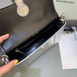 Understated Vegan Leather Handbag - Sleek Minimalist Lines | Women's Everyday Carry Handbag #268 - alternate angle view (image 8) of designer-inspired handbag