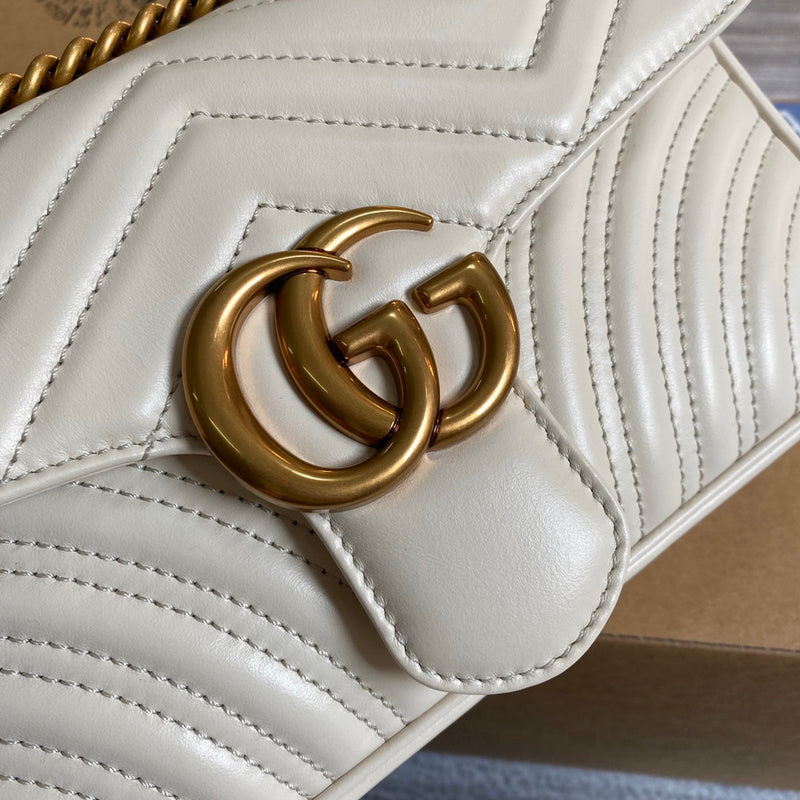 Back view of signature polished women's handbag – women's designer-style accessory
