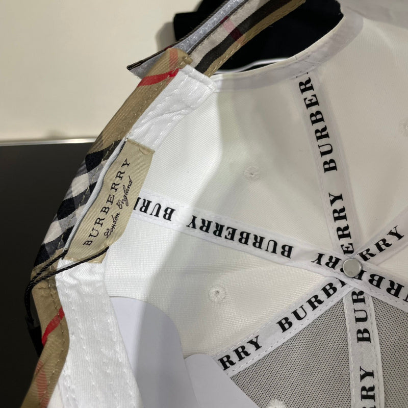 Side view of Burberry unisex cap