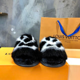 Louis Vuitton luxury shoes detail shot