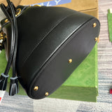 Close-up detail of elevated signature women's handbag – women's designer-style accessory