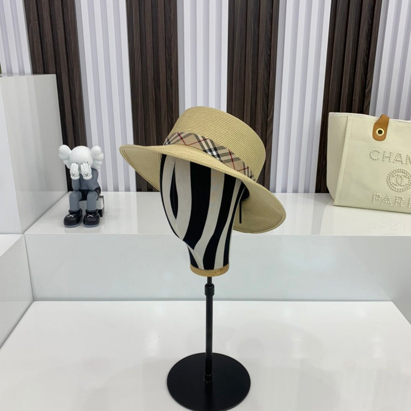 Close-up detail view of Burberry unisex cap
