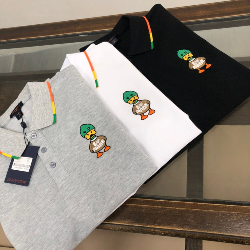 Side profile of Louis Vuitton cotton t-shirt with everyday silhouette