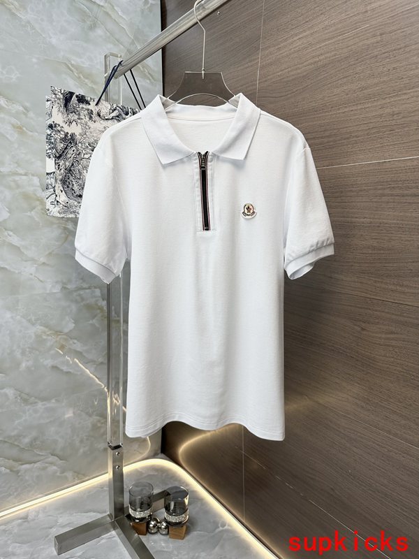 Back view of Moncler luxury clothing with signature branding