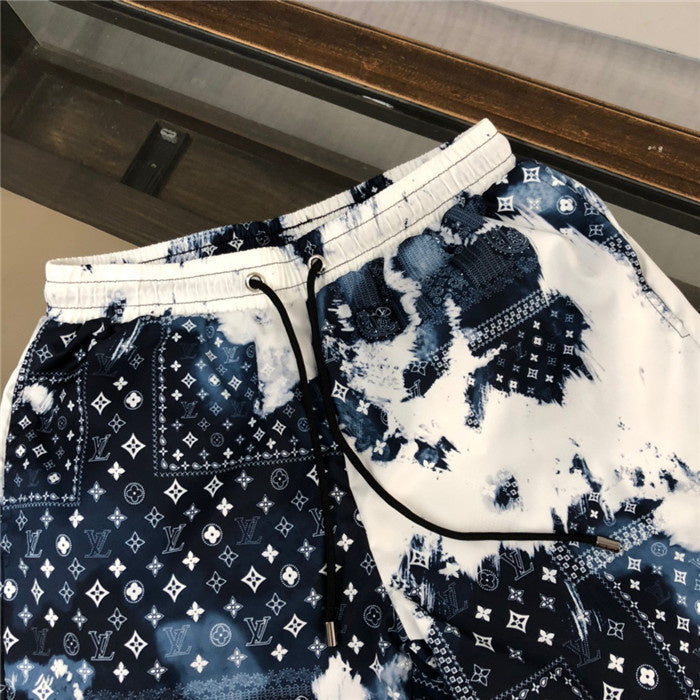 Close-up detail shot of Louis Vuitton cotton t-shirt with runway-inspired design