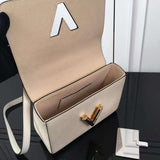 Close-up detail of classic sleek women's handbag – women's premium purse