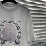 Close-up detail shot of Givenchy luxury clothing with contemporary cut