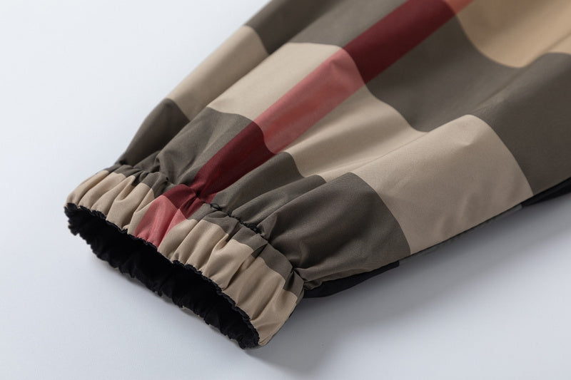 Close-up of Burberry designer clothing craftsmanship