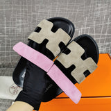 Hermes sandals Style 113 - front view, refined designer finish