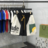 Front view of Rhude luxury clothing with streetwear-inspired cut
