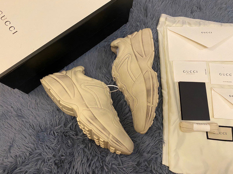 Gucci crisp white luxury sneakers view 8 cushioned comfort fit
