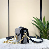  Sophisticated carryall bag carried on shoulder