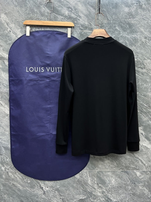 Side profile of Louis Vuitton luxury clothing with everyday silhouette