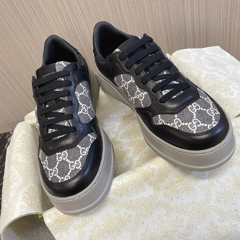 Gucci sneakers detailed view showing premium designer craftsmanship