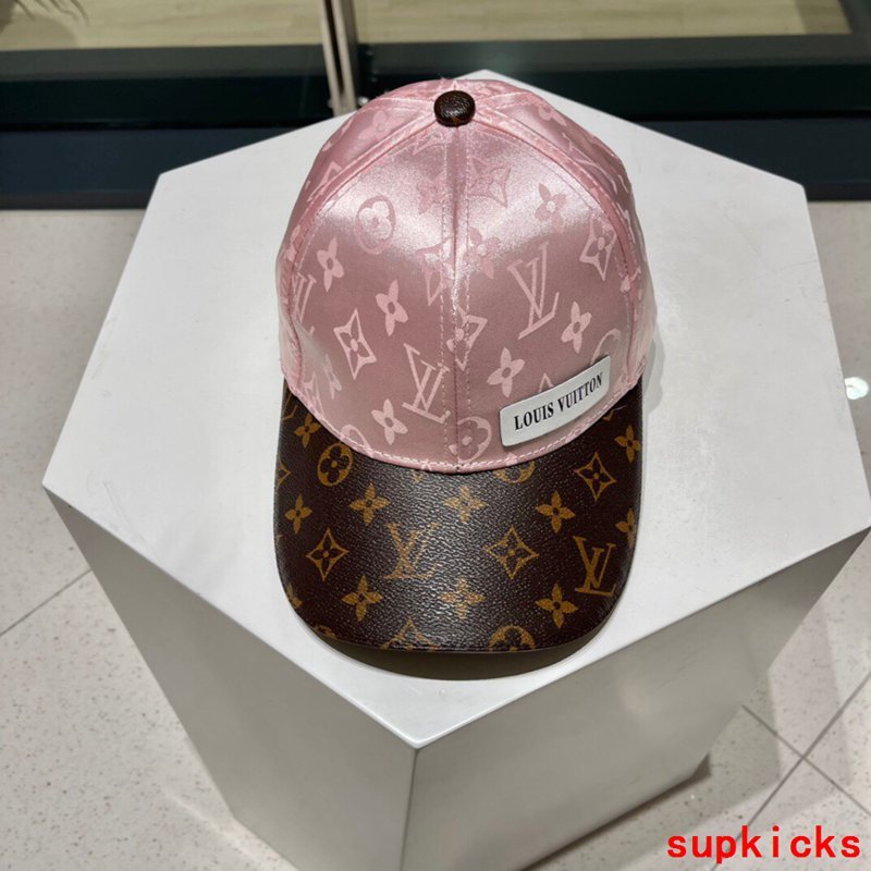Close-up detail view of Louis Vuitton unisex cap