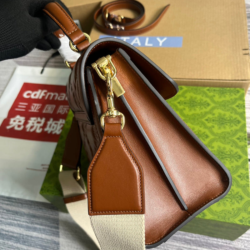 Front view of modern premium women's handbag – women's designer-style accessory