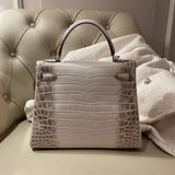 Close-up detail of structured bag design