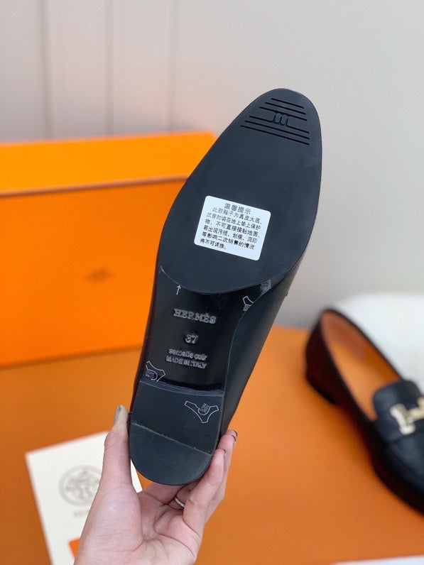 Hermes shoes Style 387 - styled lifestyle view (alternate angle)