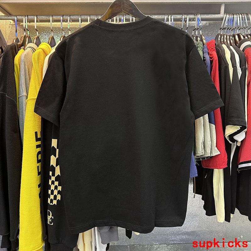 Front view of Rhude luxury clothing with relaxed-fit cut