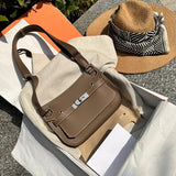 Close-up detail of modernist bag design