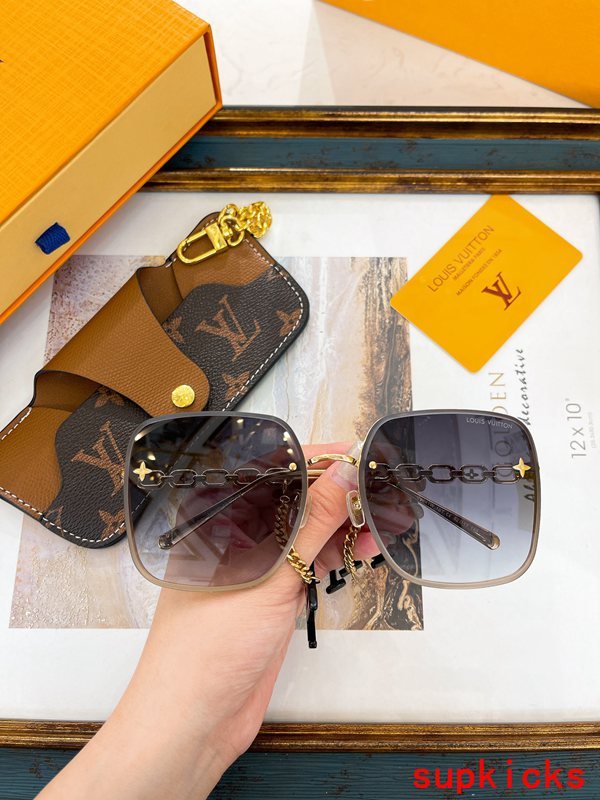Front view of Louis Vuitton unisex sunglasses