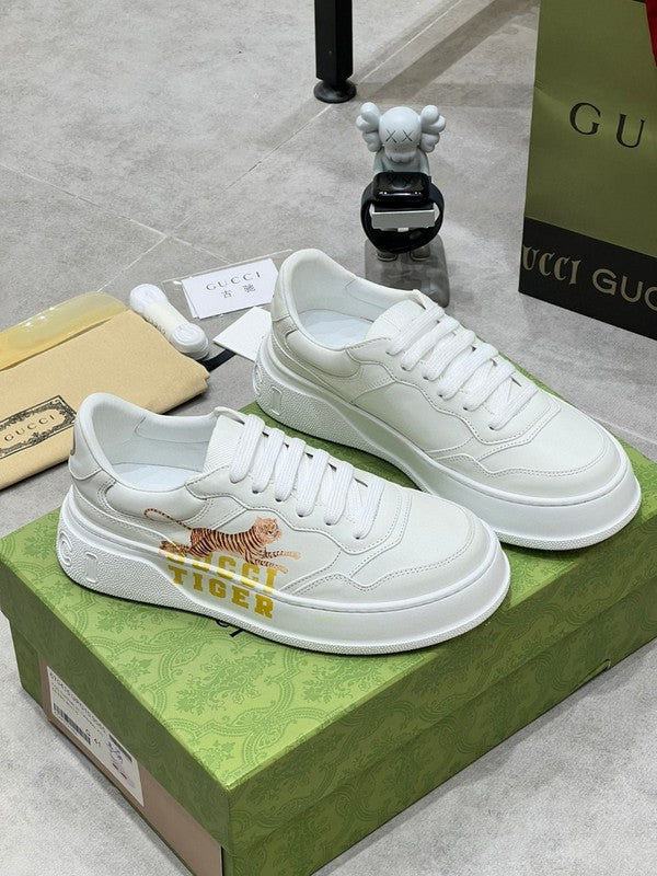 Gucci bold contrast luxury sneakers view 7 signature lace-up style