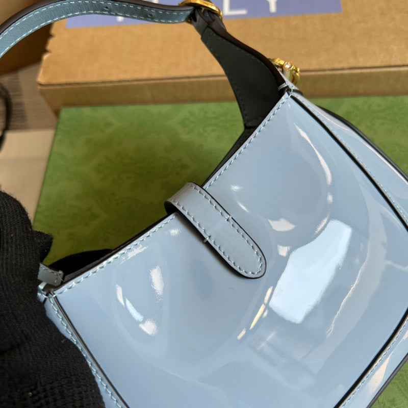 Top view of premium signature women's handbag – women's designer-style accessory