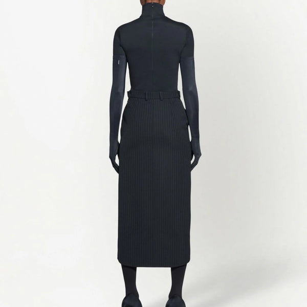 Balenciaga Skirts- BALENCIAGA Hourglass Pinstripe Pencil Skirt Chic Everyday Designer Skirt