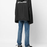 Balenciaga premium outerwear detail and craftsmanship close-up