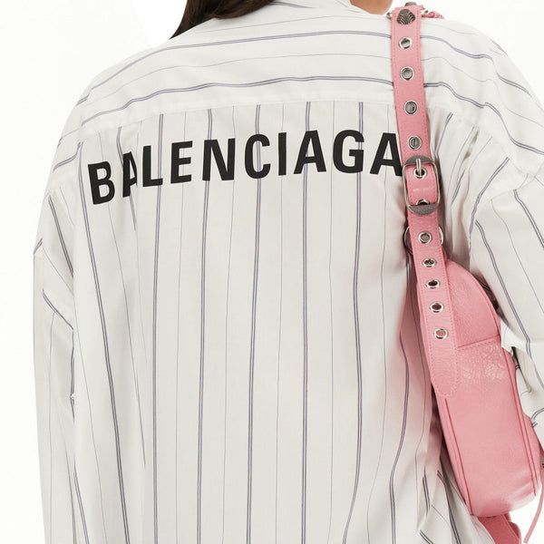 Balenciaga Tops? BALENCIAGA Oversized Logo Shirt for Women Elegant Everyday Designer Top