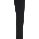 Close-up of Balenciaga pants hardware and fine stitching