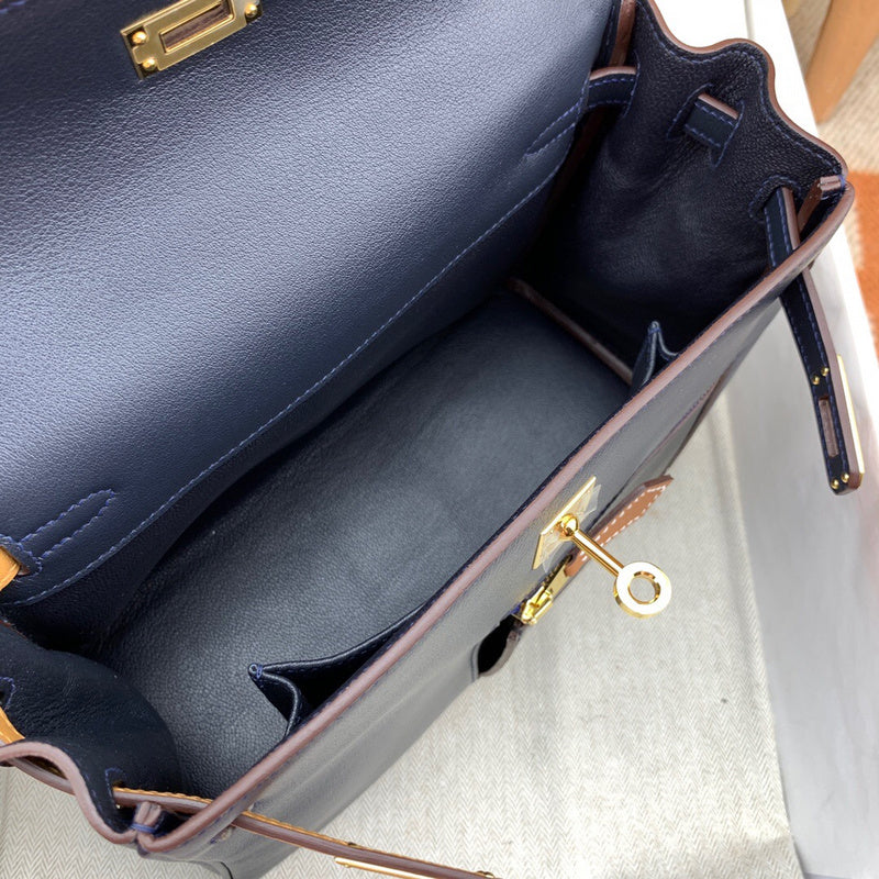 Side view of everyday-ready structured handbag