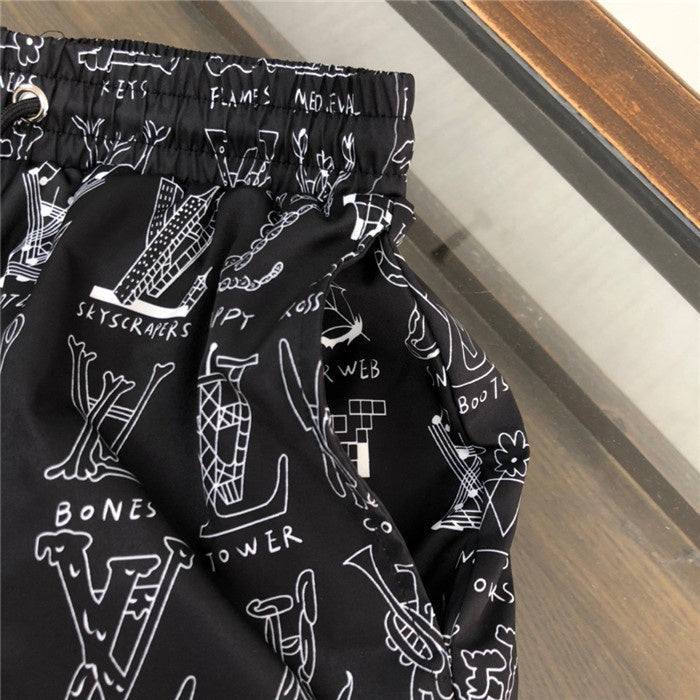 Close-up detail shot of Louis Vuitton cotton t-shirt with streetwear-inspired cut